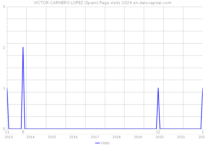 VICTOR CARNERO LOPEZ (Spain) Page visits 2024 