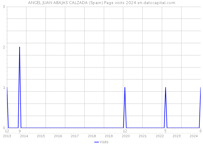 ANGEL JUAN ABAJAS CALZADA (Spain) Page visits 2024 