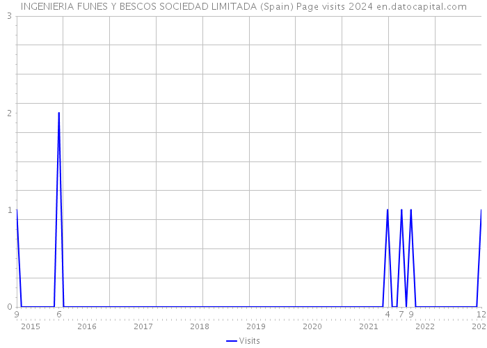 INGENIERIA FUNES Y BESCOS SOCIEDAD LIMITADA (Spain) Page visits 2024 