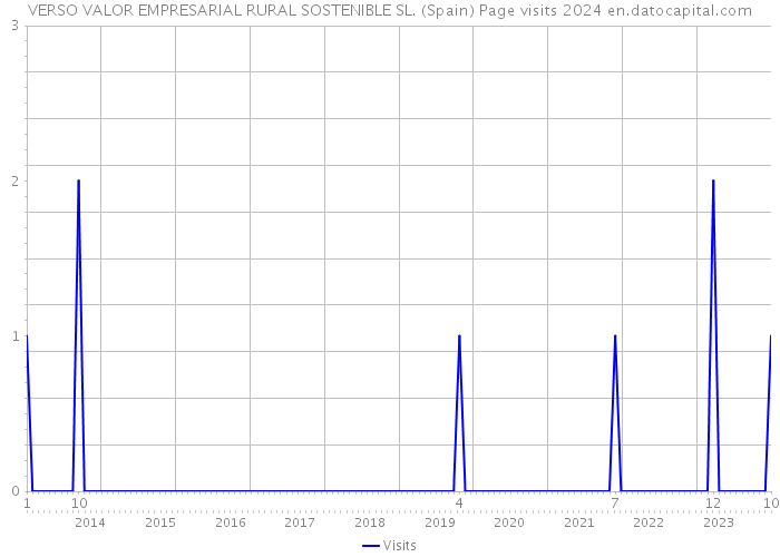 VERSO VALOR EMPRESARIAL RURAL SOSTENIBLE SL. (Spain) Page visits 2024 