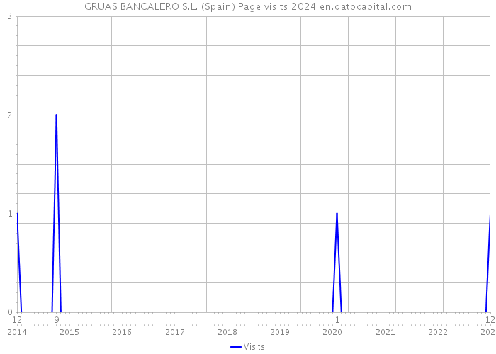 GRUAS BANCALERO S.L. (Spain) Page visits 2024 