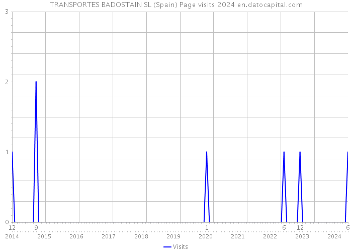 TRANSPORTES BADOSTAIN SL (Spain) Page visits 2024 