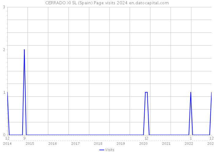 CERRADO XI SL (Spain) Page visits 2024 