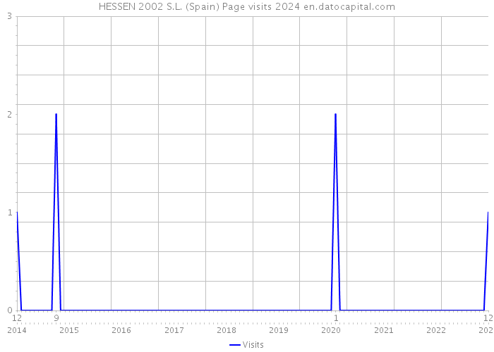 HESSEN 2002 S.L. (Spain) Page visits 2024 