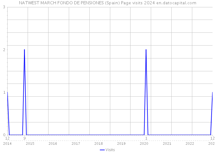 NATWEST MARCH FONDO DE PENSIONES (Spain) Page visits 2024 