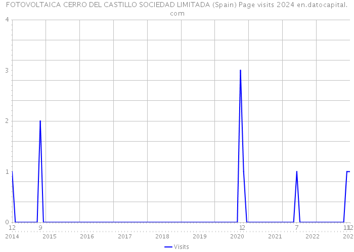 FOTOVOLTAICA CERRO DEL CASTILLO SOCIEDAD LIMITADA (Spain) Page visits 2024 