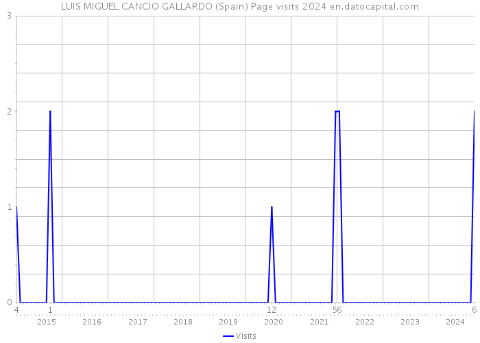 LUIS MIGUEL CANCIO GALLARDO (Spain) Page visits 2024 