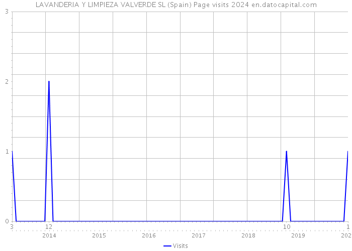 LAVANDERIA Y LIMPIEZA VALVERDE SL (Spain) Page visits 2024 