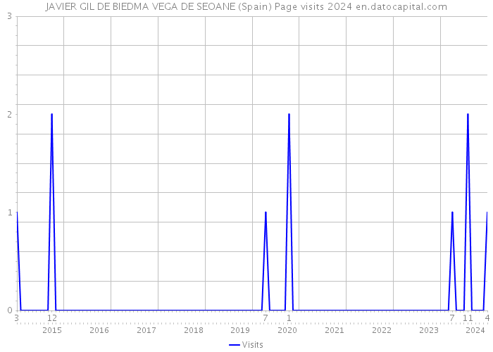 JAVIER GIL DE BIEDMA VEGA DE SEOANE (Spain) Page visits 2024 