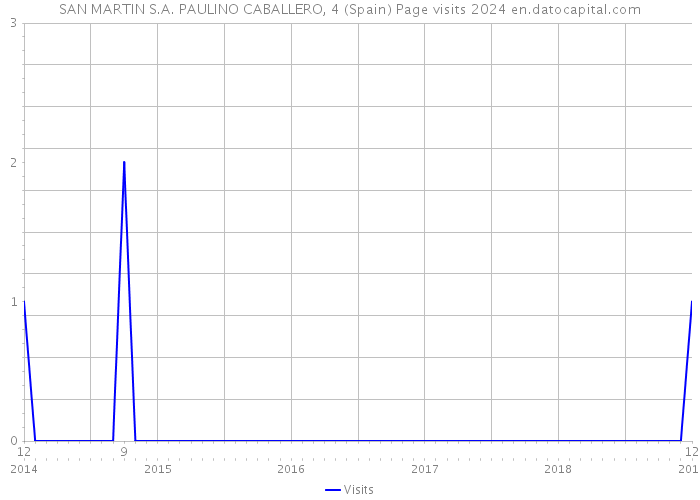 SAN MARTIN S.A. PAULINO CABALLERO, 4 (Spain) Page visits 2024 