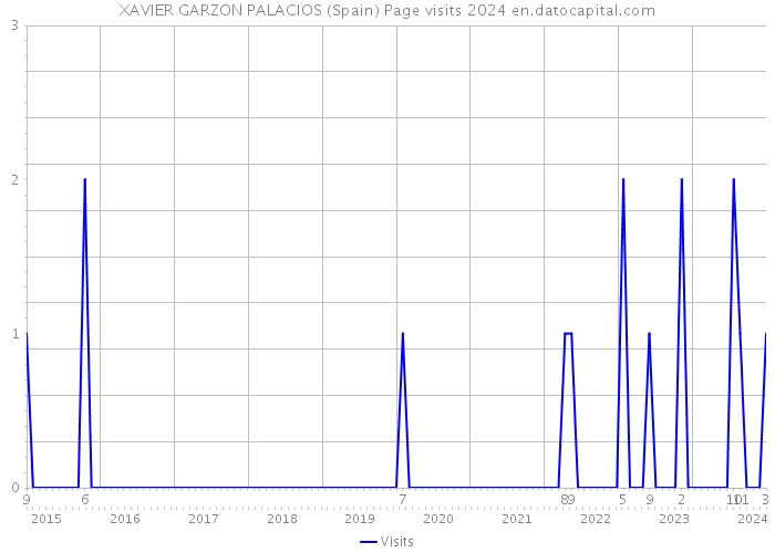 XAVIER GARZON PALACIOS (Spain) Page visits 2024 