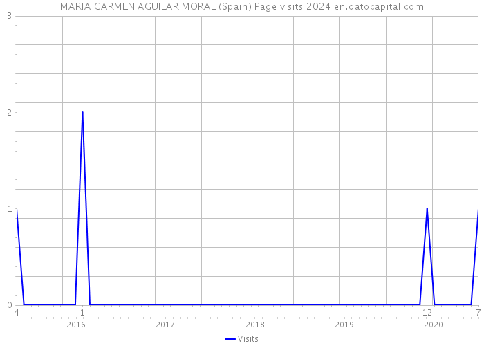 MARIA CARMEN AGUILAR MORAL (Spain) Page visits 2024 