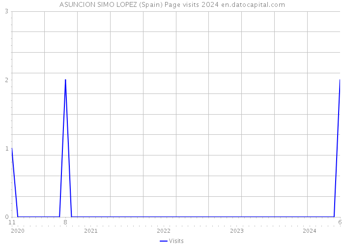 ASUNCION SIMO LOPEZ (Spain) Page visits 2024 