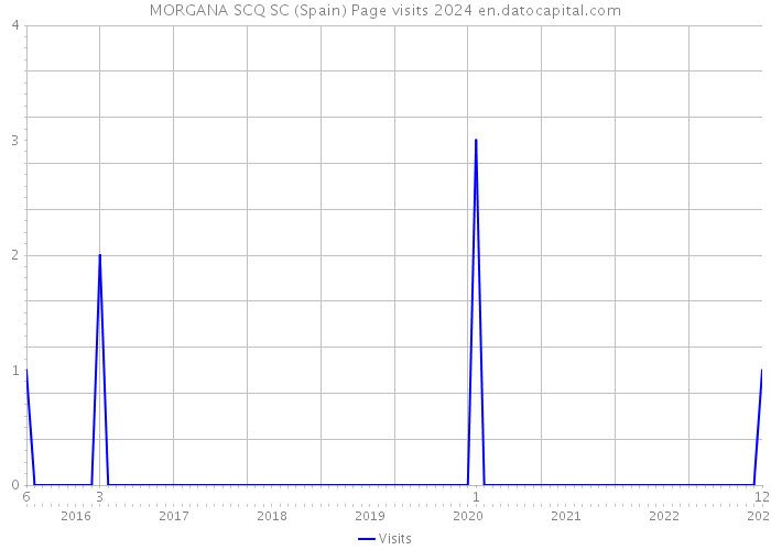 MORGANA SCQ SC (Spain) Page visits 2024 
