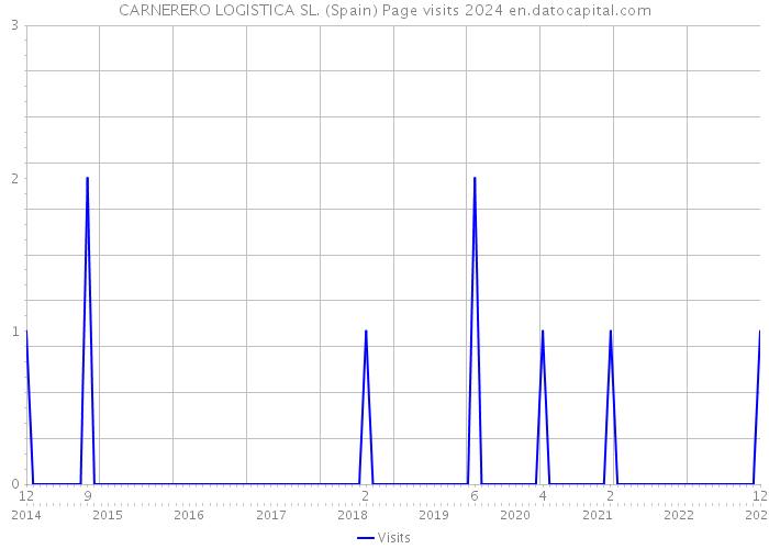 CARNERERO LOGISTICA SL. (Spain) Page visits 2024 