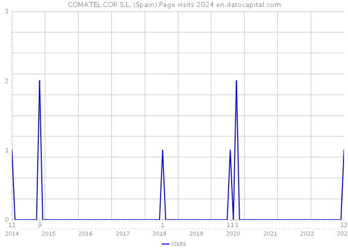 COMATEL COR S.L. (Spain) Page visits 2024 