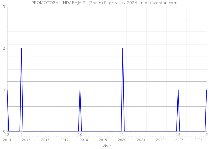 PROMOTORA LINDARAJA SL (Spain) Page visits 2024 