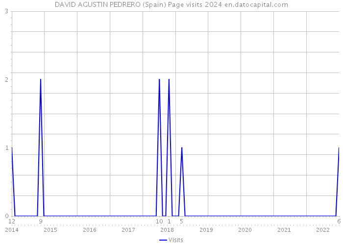 DAVID AGUSTIN PEDRERO (Spain) Page visits 2024 