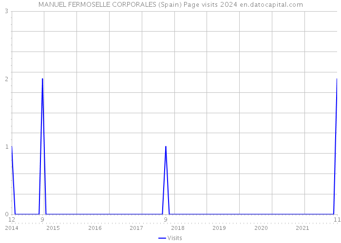 MANUEL FERMOSELLE CORPORALES (Spain) Page visits 2024 