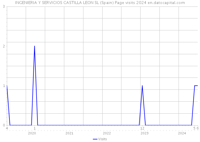 INGENIERIA Y SERVICIOS CASTILLA LEON SL (Spain) Page visits 2024 