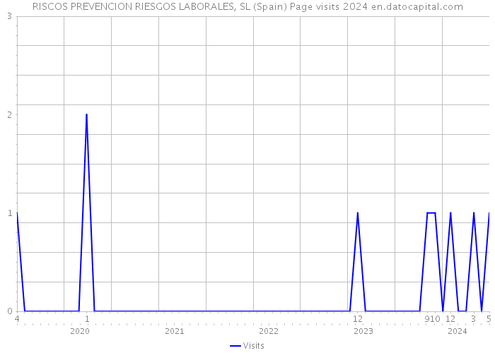 RISCOS PREVENCION RIESGOS LABORALES, SL (Spain) Page visits 2024 