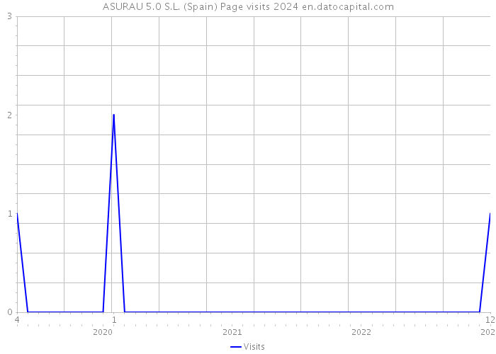 ASURAU 5.0 S.L. (Spain) Page visits 2024 