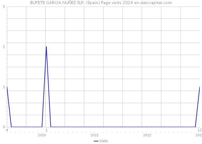 BUFETE GARCIA NUÑEZ SLP. (Spain) Page visits 2024 