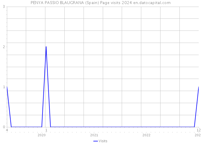 PENYA PASSIO BLAUGRANA (Spain) Page visits 2024 