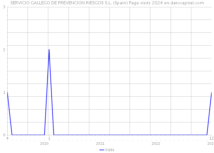 SERVICIO GALLEGO DE PREVENCION RIESGOS S.L. (Spain) Page visits 2024 