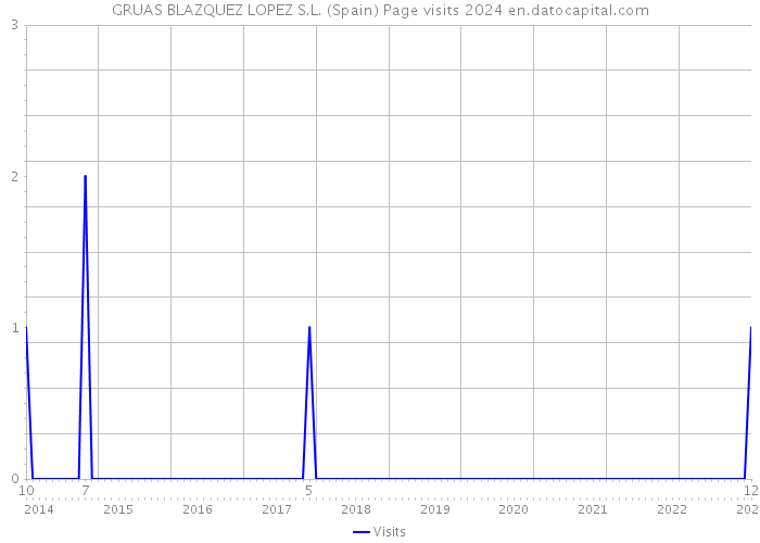 GRUAS BLAZQUEZ LOPEZ S.L. (Spain) Page visits 2024 