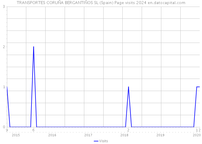 TRANSPORTES CORUÑA BERGANTIÑOS SL (Spain) Page visits 2024 