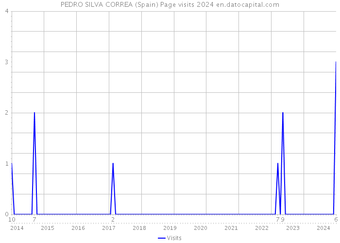PEDRO SILVA CORREA (Spain) Page visits 2024 