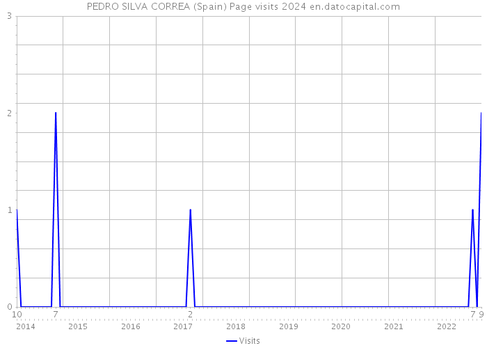 PEDRO SILVA CORREA (Spain) Page visits 2024 