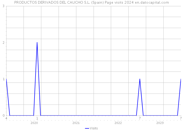 PRODUCTOS DERIVADOS DEL CAUCHO S.L. (Spain) Page visits 2024 