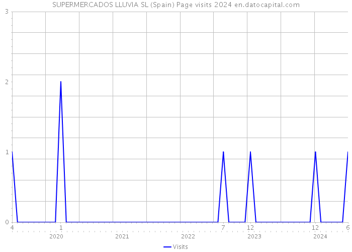 SUPERMERCADOS LLUVIA SL (Spain) Page visits 2024 