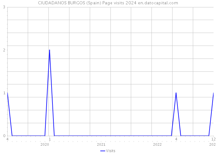 CIUDADANOS BURGOS (Spain) Page visits 2024 