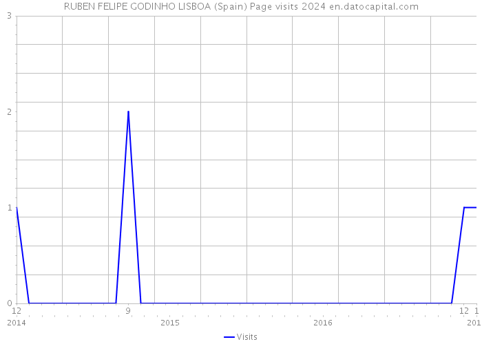 RUBEN FELIPE GODINHO LISBOA (Spain) Page visits 2024 
