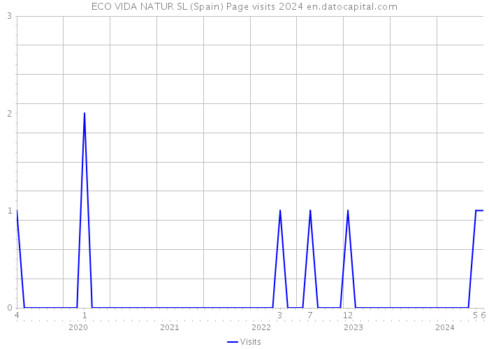 ECO VIDA NATUR SL (Spain) Page visits 2024 