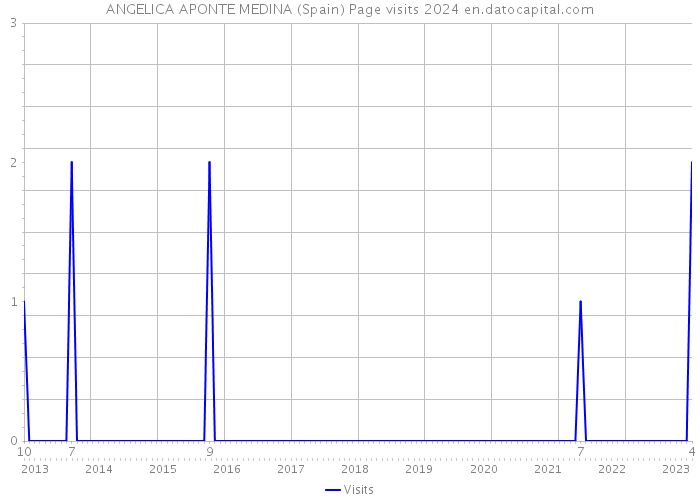 ANGELICA APONTE MEDINA (Spain) Page visits 2024 