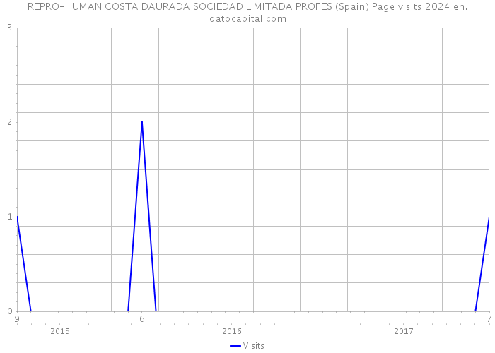 REPRO-HUMAN COSTA DAURADA SOCIEDAD LIMITADA PROFES (Spain) Page visits 2024 