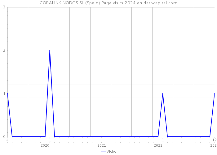 CORALINK NODOS SL (Spain) Page visits 2024 