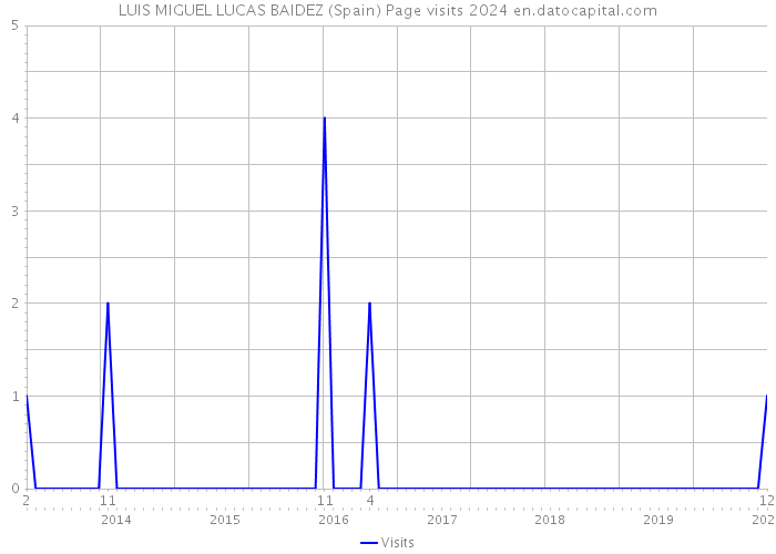 LUIS MIGUEL LUCAS BAIDEZ (Spain) Page visits 2024 