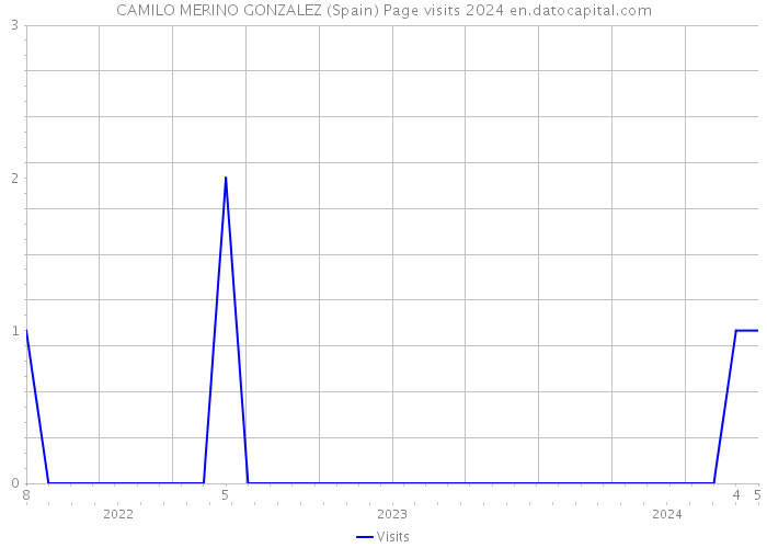 CAMILO MERINO GONZALEZ (Spain) Page visits 2024 