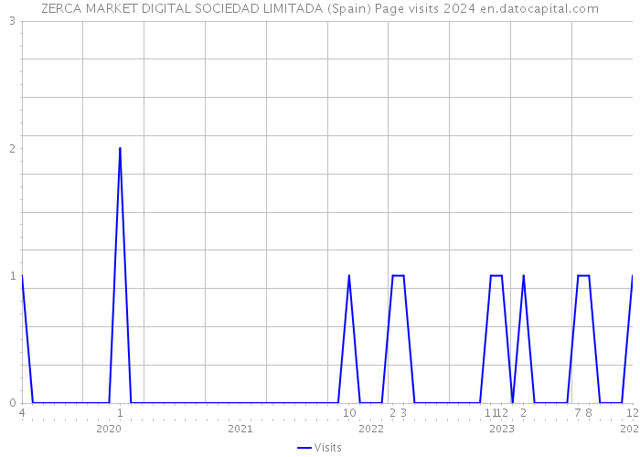ZERCA MARKET DIGITAL SOCIEDAD LIMITADA (Spain) Page visits 2024 