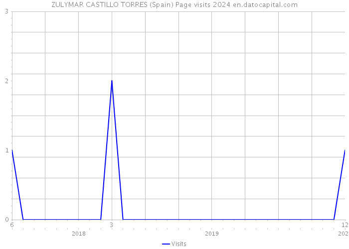 ZULYMAR CASTILLO TORRES (Spain) Page visits 2024 