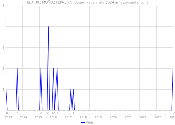 BEATRIZ MUÑOZ FERREIRO (Spain) Page visits 2024 