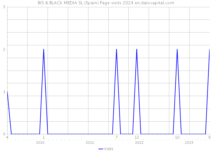 BIS & BLACK MEDIA SL (Spain) Page visits 2024 