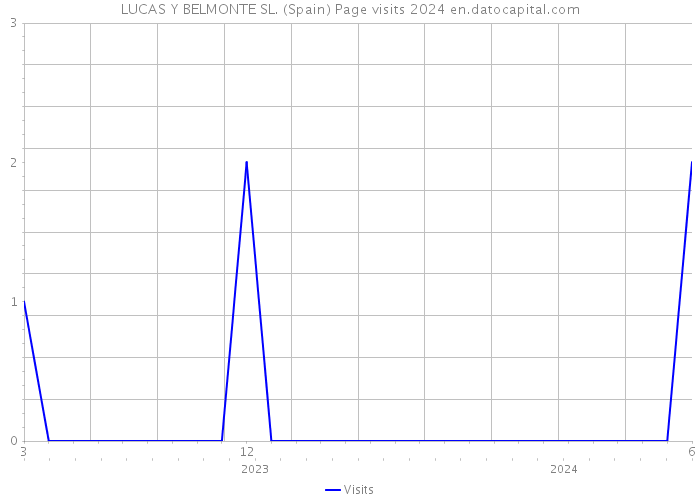 LUCAS Y BELMONTE SL. (Spain) Page visits 2024 