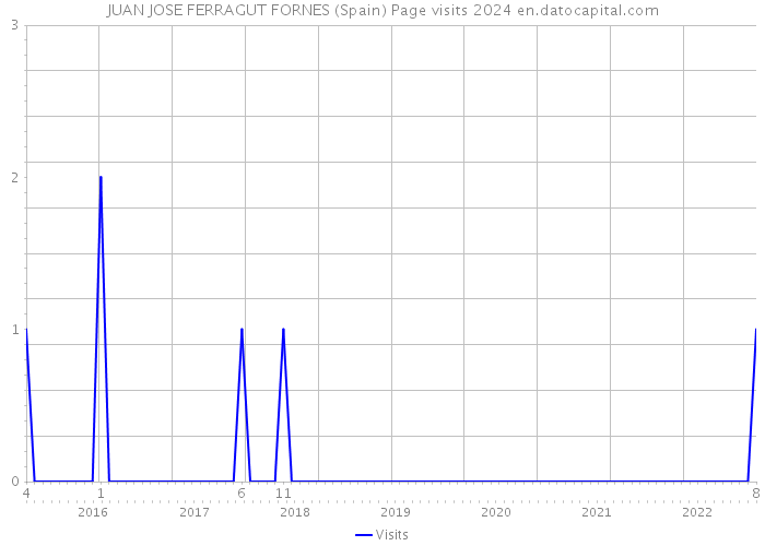 JUAN JOSE FERRAGUT FORNES (Spain) Page visits 2024 