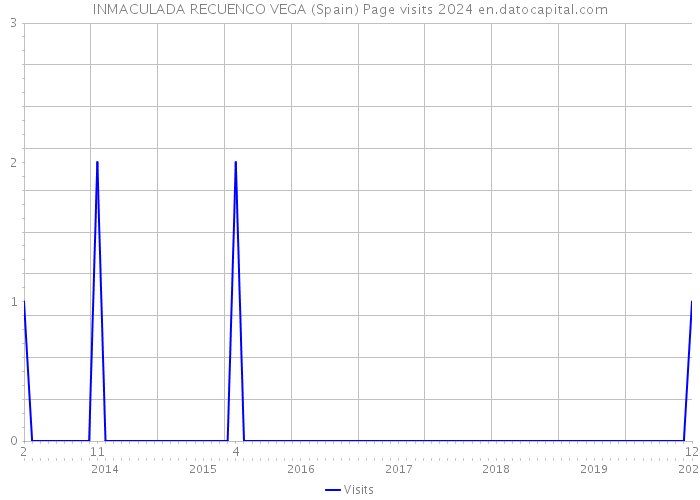 INMACULADA RECUENCO VEGA (Spain) Page visits 2024 